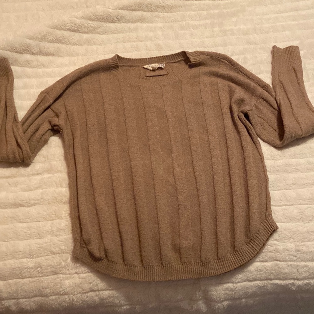 brown sweater